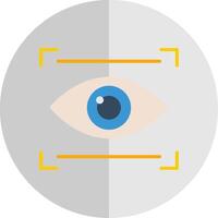 Auge Scan eben Rahmen Symbol Design vektor