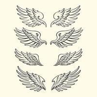Designs Flügel Logo vektor