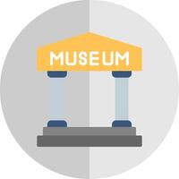 Museum eben Rahmen Symbol Design vektor