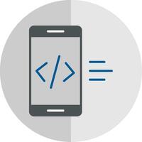 App Entwicklung eben Rahmen Symbol Design vektor
