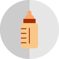 Baby Flasche eben Rahmen Symbol Design vektor
