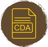 cda Datei Format Linie Gradient Symbol Design vektor