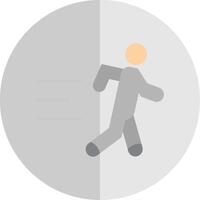 joggning platt skala ikon design vektor