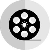 Film Spule eben Rahmen Symbol Design vektor