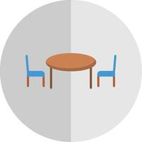 Küche Tabelle eben Rahmen Symbol Design vektor