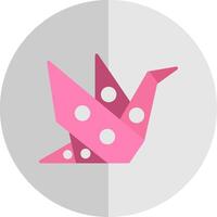 Origami eben Rahmen Symbol Design vektor
