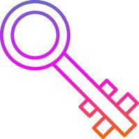 Schlüssel Linie Gradient Symbol Design vektor