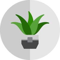 Aloe vera eben Rahmen Symbol Design vektor