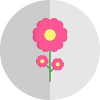 Blume eben Rahmen Symbol Design vektor