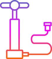 Luft Pumpe Linie Gradient Symbol Design vektor