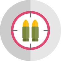 Munition eben Rahmen Symbol Design vektor