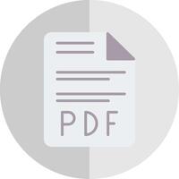 pdf eben Rahmen Symbol Design vektor
