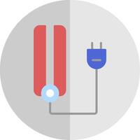 Haar Glätteisen eben Rahmen Symbol Design vektor