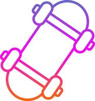 Skateboard Linie Gradient Symbol Design vektor