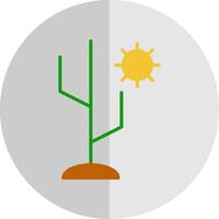 Kaktus eben Rahmen Symbol Design vektor