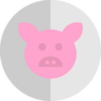 Schwein eben Rahmen Symbol Design vektor