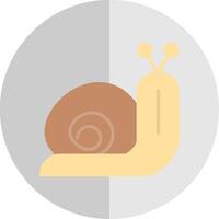 Schnecke eben Rahmen Symbol Design vektor