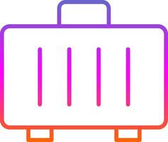 Koffer Linie Gradient Symbol Design vektor