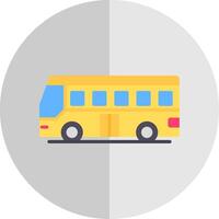 Tourist Bus eben Rahmen Symbol Design vektor