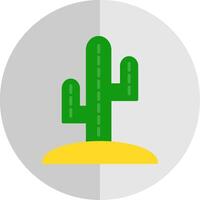 Kaktus eben Rahmen Symbol Design vektor