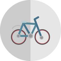 Fahrrad eben Rahmen Symbol Design vektor