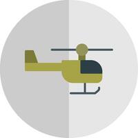 helikopter platt skala ikon design vektor