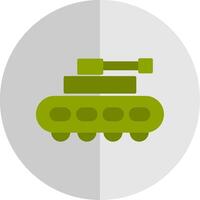 Panzer eben Rahmen Symbol Design vektor