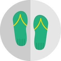 Flip Flops eben Rahmen Symbol Design vektor