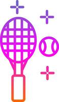 Tennis Linie Gradient Symbol Design vektor
