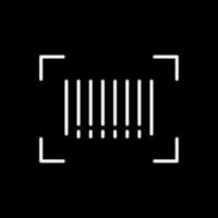 Bar Code Linie invertiert Symbol Design vektor