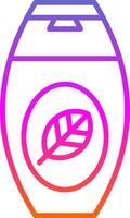 Shampoo Linie Gradient Symbol Design vektor