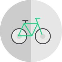 Fahrrad eben Rahmen Symbol Design vektor