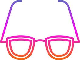 Brille Linie Gradient Symbol Design vektor