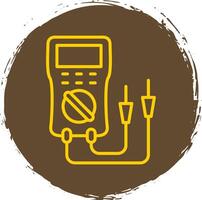 multimeter linje lutning ikon design vektor