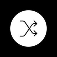 Mischen Glyphe invertiert Symbol Design vektor