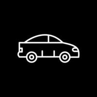 Taxi Linie invertiert Symbol Design vektor