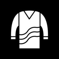 Sweatshirt Glyphe invertiert Symbol Design vektor