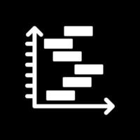 Mücke Diagramm Glyphe invertiert Symbol Design vektor