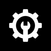 Reparatur Glyphe invertiert Symbol Design vektor