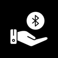 Bluetooth Glyphe invertiert Symbol Design vektor