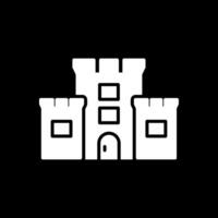 Schloss Glyphe invertiert Symbol Design vektor