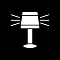 lampa glyf omvänd ikon design vektor