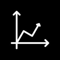 Diagramm Glyphe invertiert Symbol Design vektor