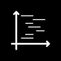 Mücke Diagramm Glyphe invertiert Symbol Design vektor
