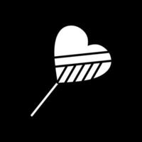 Süßigkeiten Glyphe invertiert Symbol Design vektor