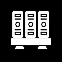 Mappe Glyphe invertiert Symbol Design vektor