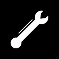 schleppen Schlüssel Glyphe invertiert Symbol Design vektor
