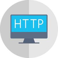 http Plätzchen eben Rahmen Symbol Design vektor