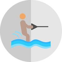 Surfen eben Rahmen Symbol Design vektor