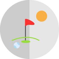 Golf eben Rahmen Symbol Design vektor